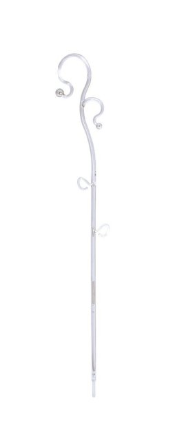 PROSPERPLAST Podpěra na orchidej DECOR III bílá transparentní 39 cm