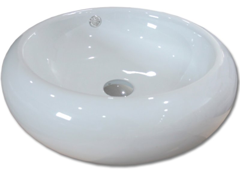 Maxwhite 8008 BRESCIA Umyvadlo keramické kulaté 51,5x51, x17cm