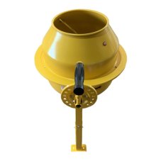 Stavební míchačka 65 L s ocelovým ozubením žlutá