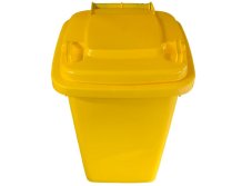 Popelnice D50BY 50L žlutá plastová