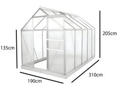 Zahradní skleník 190 x 310 x 205 cm