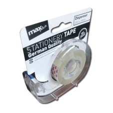 páska kancelářská s odvíječem 19mm x 33m transparentní