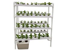 Hydroponická NFT pěstební sada 64 míst 113 x 140 x 48 cm