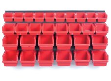 Závěsný panel s 30 boxy na nářadí Orderline 800x165x400 mm