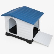 Max 424 plastová bouda pro psa modrá 111 x 84 x 81 cm