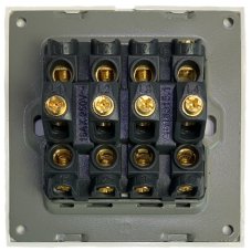 Dvojitý klasický vypínač skleněný