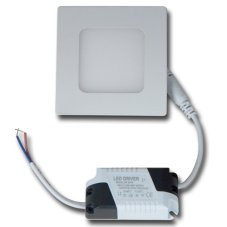 LED světlo 3W stropní 83x83mm 4000K