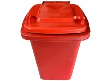 Popelnice D50BR 50L červená plastová