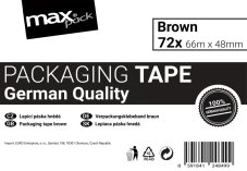 Lepící páska 48mm x 66m hnědá
