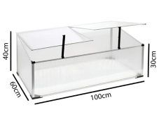 Polykarbonátové pařeniště na záhon 100 x 60 x 40 cm