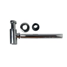 Umyvadlový sifon, celokovový chrom 5/4