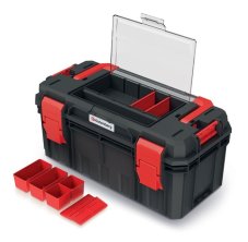 Kufr na nářadí s organizérem, kovové držadlo X BLOCK SOLID 550x280x264