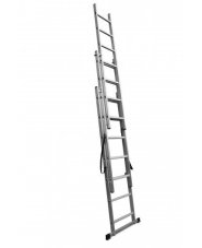 Žebřík DLE307 3x7 hliníkový, 3-dílný, výsuvný
