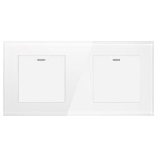 Dva schodišťové vypínače klasické skleněné