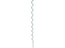 Spirálová tyč k rajčatům hladká 160cm x 7mm - Zelená