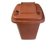 Popelnice D50BBR 50L hnědá plastová