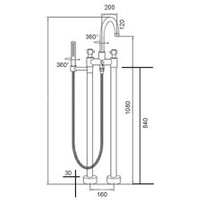 Baterie volně stojící Pantalla BF013