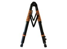 Žebřík KME3082B teleskopický 4,1 plus 4,1m oboustranný s kolečky