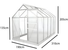 Zahradní skleník 190 x 310 x 205 cm