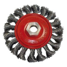 Kartáč miskový copánkový 100 x 20 mm M14 brusný