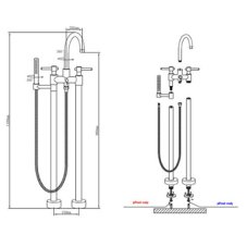 Baterie volně stojící Macchie BF003