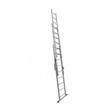 Žebřík DLE309 3x9 hliníkový, 3-dílný, výsuvný