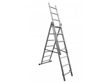Žebřík DLE307 3x7 hliníkový, 3-dílný, výsuvný