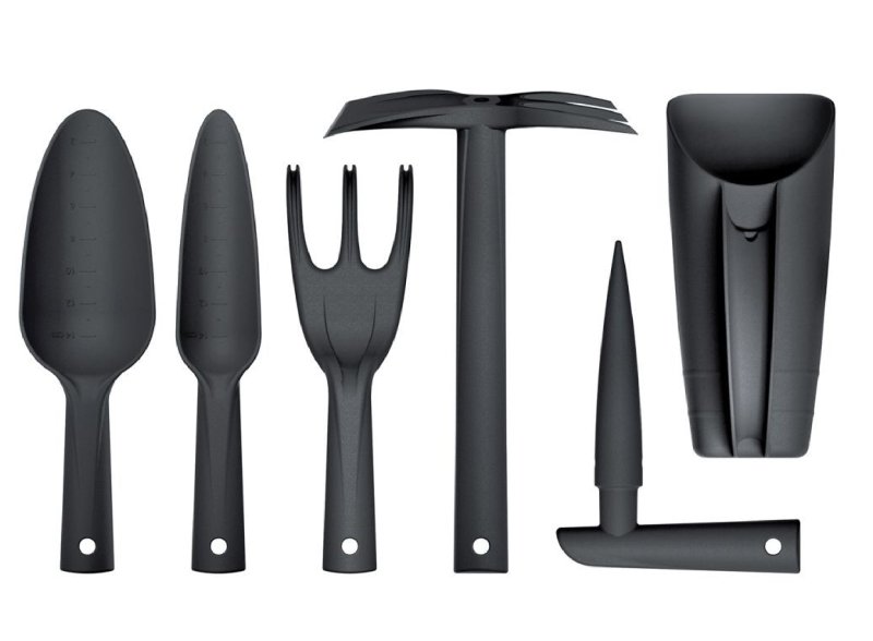 PROSPERPLAST Sada ručného náradia RESPANA GARDENING TOOLS SET antracit, 6 ks