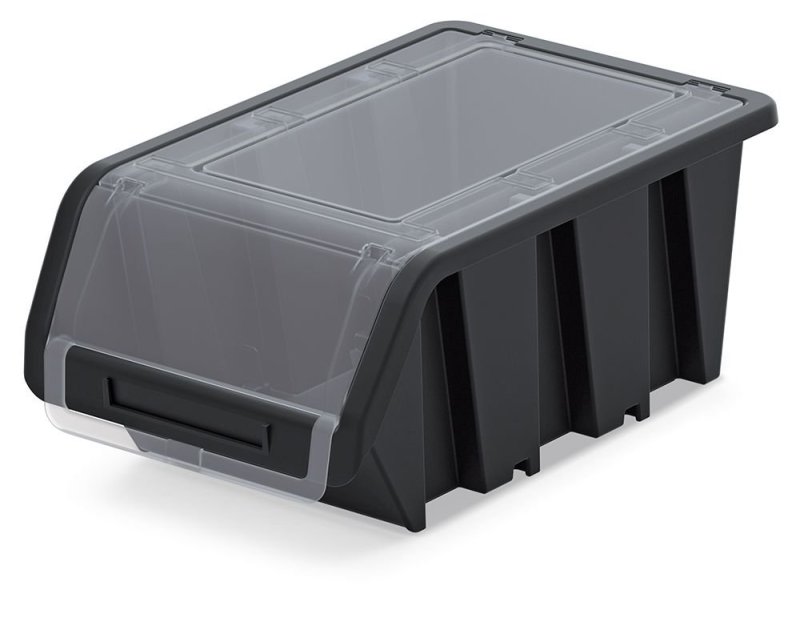 PROSPERPLAST Plastový úložný box uzavíratelný TRUCK PLUS 230x160x120 černý