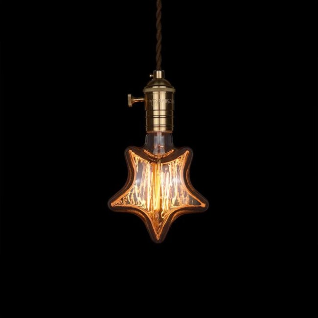 Max S125 Žárovka Edison hvězda 40W retro 12 - závit E27/ 120mm x 155mm