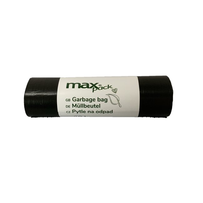 Maxpack 500x600 pytle na odpad černé 30L 50 x 60 cm