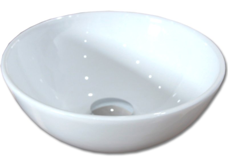 Maxwhite 8184A PESCARA Umyvadlo keramické kulaté na desku pr.32x v.13cm
