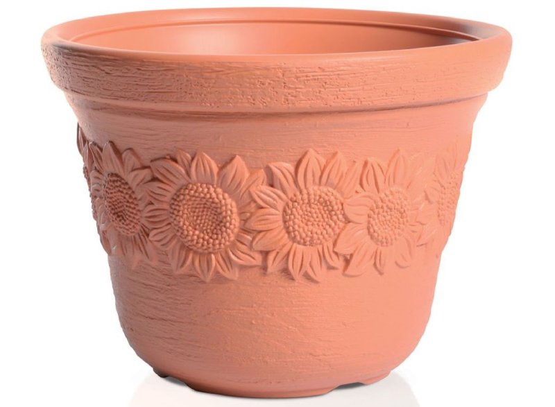květináč "SUNNY", DBSU 46, cihlový, průměr 460 mm
