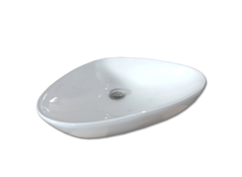 Maxwhite 8093A PADOVA Umyvadlo keramické trojúhelníkové na desku 67x 44x15cm